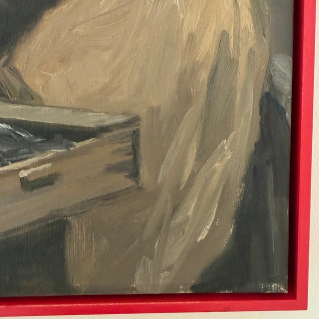 Søren Christian Bjule, Fish Market Copenhagen, 1950, Oil Painting on Canvas, Framed For Sale - Image 7 of 13