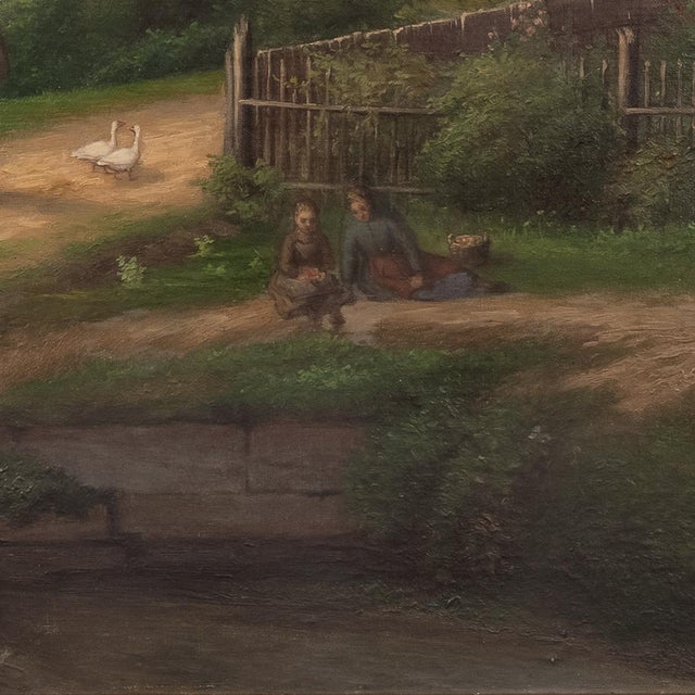 'English Landscape With a Tudor, Timber Framed Home', English School, Farm For Sale - Image 4 of 10