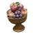 Mid-Century Italian Majolica Hand-Painted Ceramic Fruit Compote Centerpiece For Sale