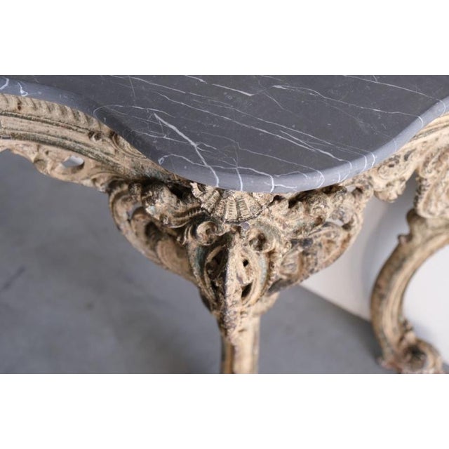 Yates Haywood Cast Iron Console Table, Circa 1842 For Sale - Image 4 of 6