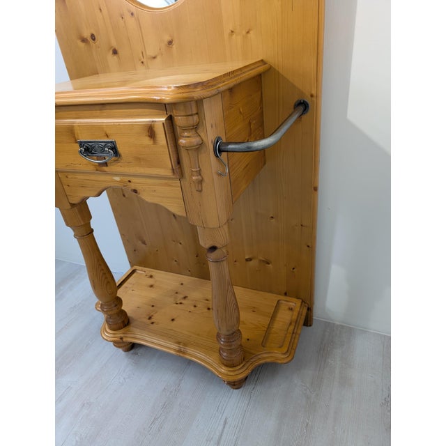Art Nouveau Pine Dressing Table with Mirror For Sale - Image 10 of 18