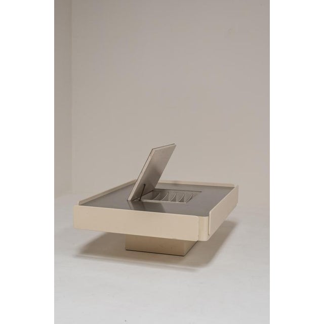 Rare multifunctional coffee table designed by Vico Magistretti, model Caori, produced in Italy during the 1970s. This...