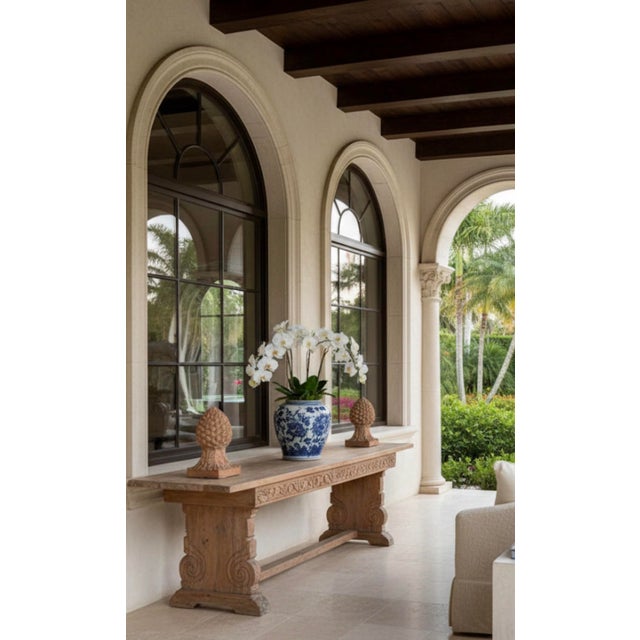 Pair of Italian Vintage Terracotta Pineapple Finials For Sale - Image 11 of 11