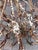 Metal Antque Tole Metal Distressed Rusted French Chandelier For Sale - Image 7 of 7