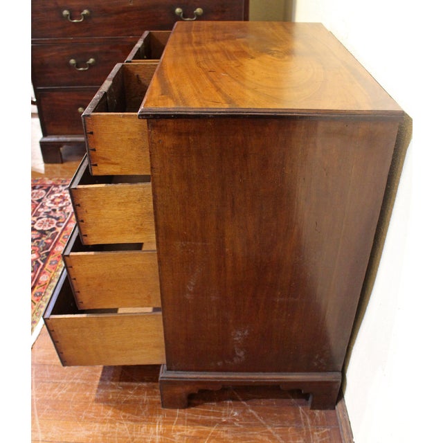 Wood Mid-18th Century George III Mahogany Bachelor's Chest For Sale - Image 7 of 9
