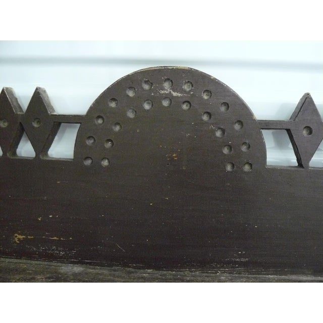 Folk Art Early 20th C. Folk Art Pine Mantle For Sale - Image 3 of 18