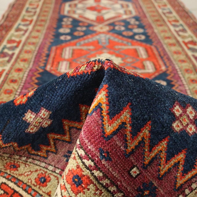 Middle Eastern Thin Knot Handmade Serabend Rug in Cotton & Wool For Sale - Image 10 of 13