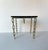 Glamour/Luxury Design side table with an original brass chain frame and a black veined marble top. Dimensions: W 45 x D 45...