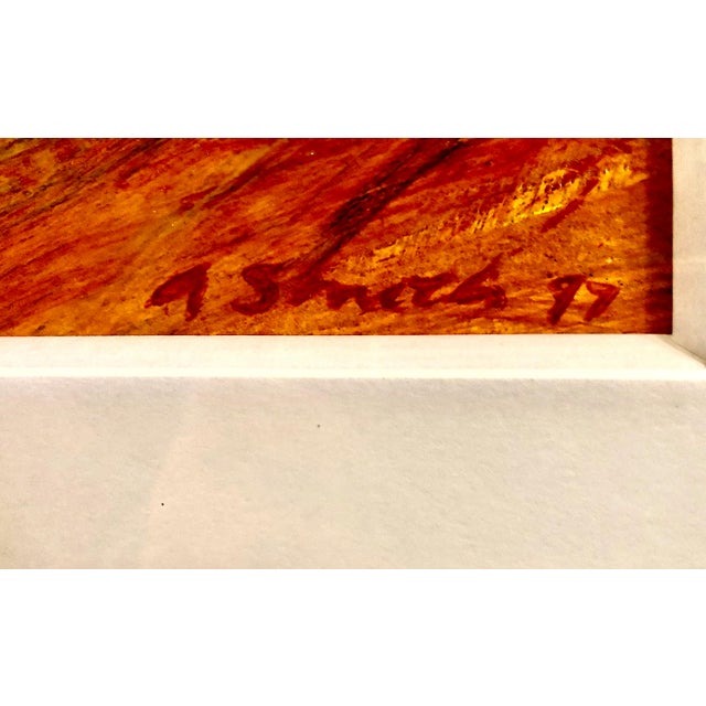Paint Signed Late 20th-Century California Abstract, by Albert Smith For Sale - Image 7 of 8