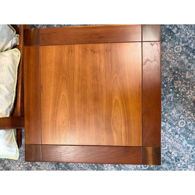 1950s Heritage-Henredon Mid-Century Square Side Tables, Fully Restored — A Pair For Sale - Image 5 of 9