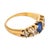 1900-1909 Victorian Sapphire Diamond 18k Yellow Gold Ring, Size 12.5 For Sale - Image 4 of 4