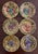 Large majolica serving set of 16 pieces in a fruit pattern made in France by Sarreguemines in the mid 20th century. The...