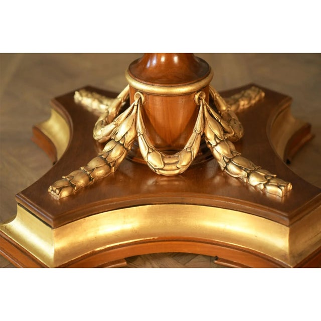 Traditional Burled Center Table For Sale - Image 4 of 11