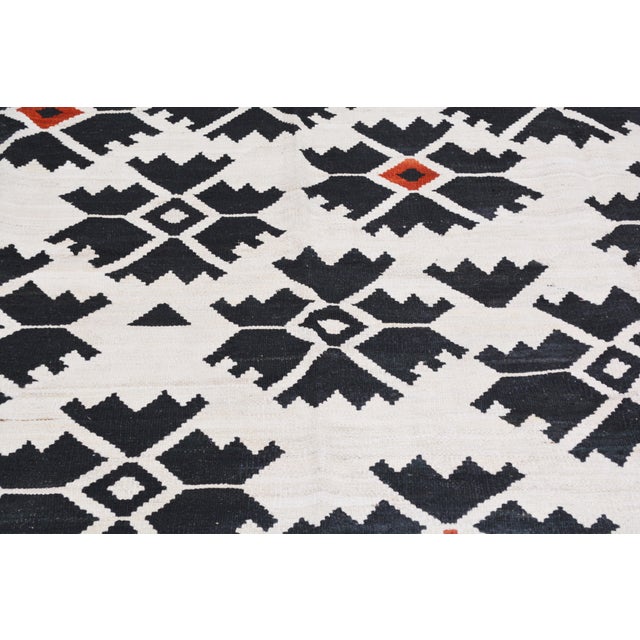 2000 - 2009 Afghan Modern Kilim Flatweave Wool Rug, For Sale - Image 5 of 6