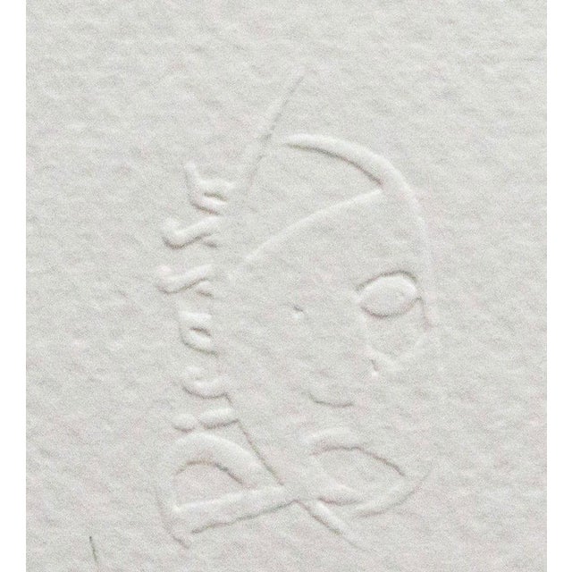 After Pablo Picasso, Woman with Joined Hands, 1962, Offset Lithograph, 1960s, Ink & Paper For Sale - Image 3 of 5
