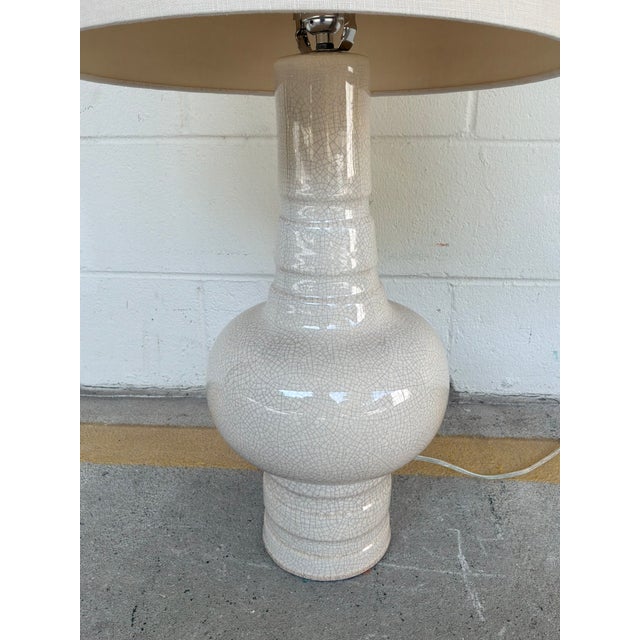Arteriors Home Arteriors Sutton Ivory Crackle Porcelain Lamp For Sale - Image 4 of 6
