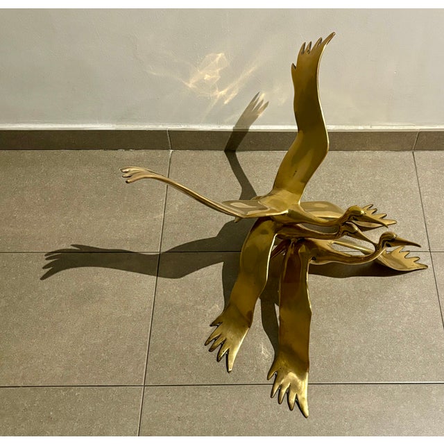 Mid-Century Modern Flying Cranes Sculptures by Willy Daro, Set of 2 For Sale - Image 3 of 18