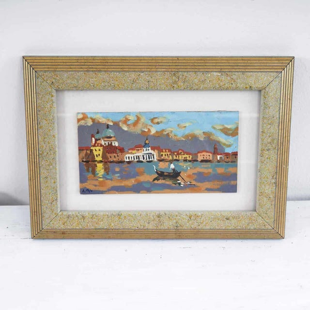 A. Toso, Venetian Landscape, Painting on Panel For Sale - Image 6 of 6