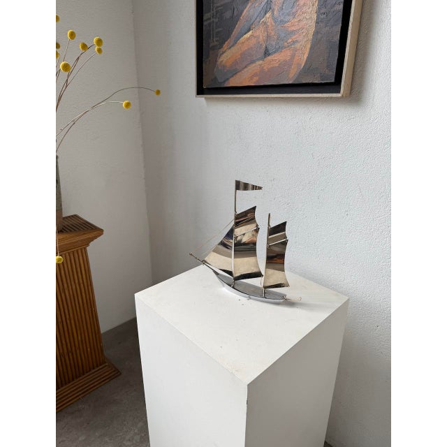 Stainless Steel Boat, 1980s For Sale - Image 6 of 18