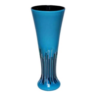 Late 20th Century Versace for Venini Rivoli Vase (Signed) For Sale