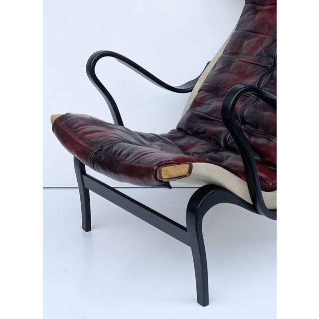 Vintage Bolt 69 Chair in Oxblood Leather by Bruno Mathsson for Dux, 1960s For Sale - Image 13 of 16