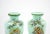 Early 20th Century French Hand Painted / Decorated Art Glass Pair Vase For Sale - Image 4 of 12