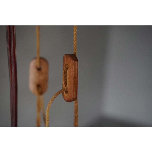 Wood Ninju-Ichi Pendant Light by Ingo Maurer for M-Design, Germany, 1970s For Sale - Image 7 of 16