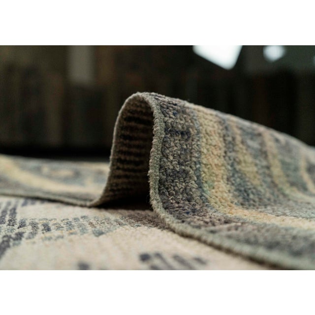 Textile Turkish Oushak Rug 2'9" x 8'7" #20229 For Sale - Image 7 of 8