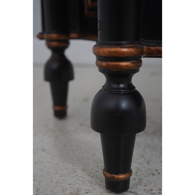 Ardley Hall Ebony & Gold Grill Front Console Cabinet For Sale - Image 11 of 18