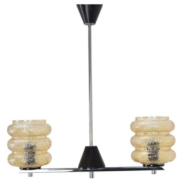 Mid-Century Czechoslovakian Hanging Lamp, 1960s For Sale - Image 15 of 15