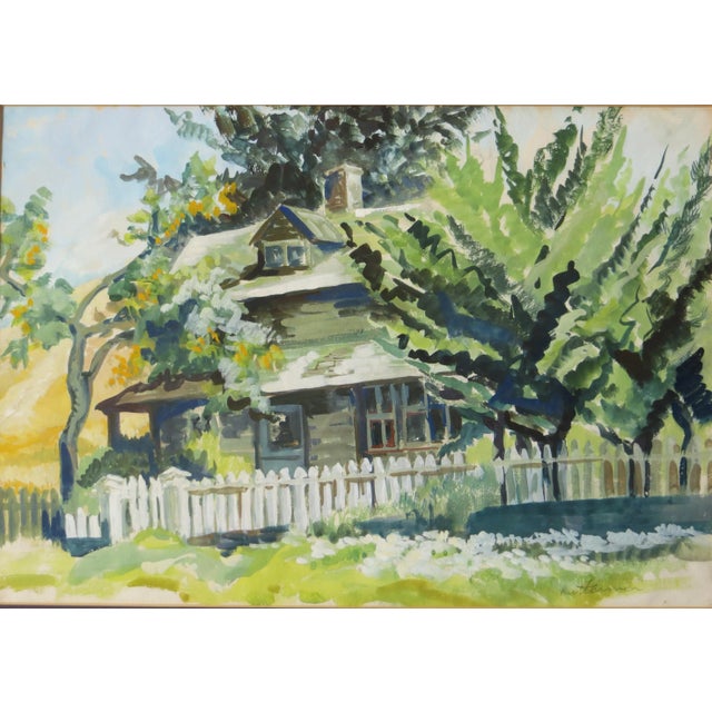 Artist: Ruth Armer – American (1896-1977) Title: Untitled Year: circa 1940 Medium: Watercolor and gouache on paper Sight...