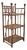Diminutive Antique Bamboo Etagere Small 3 Shelf Bookshelf For Sale