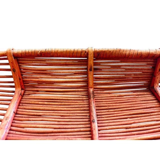 Mid 1900s Vintage Asian Market/Boat Basket For Sale - Image 4 of 10