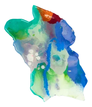 Splatter Abstract Platter #7 Small by Mister Piro