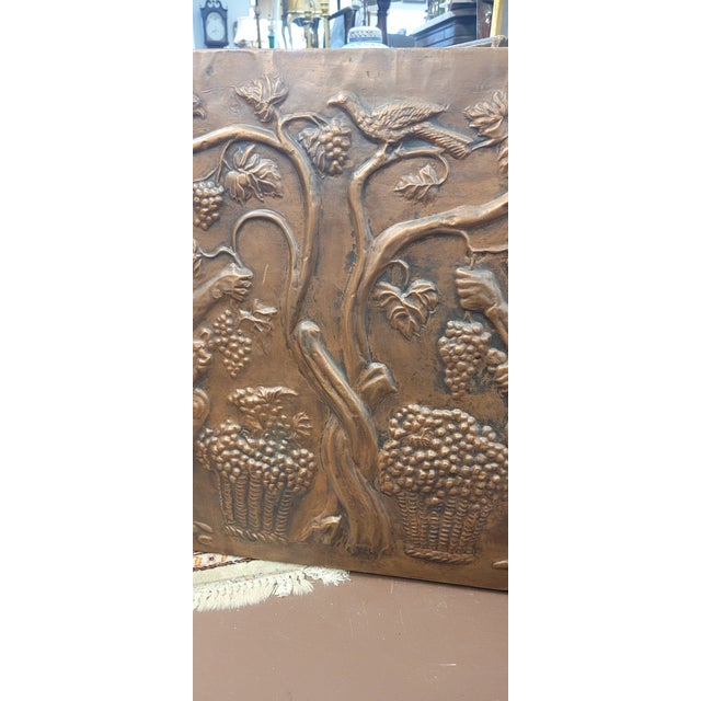 Large Vintage Classical Copper Wall Art For Sale In Philadelphia - Image 6 of 9