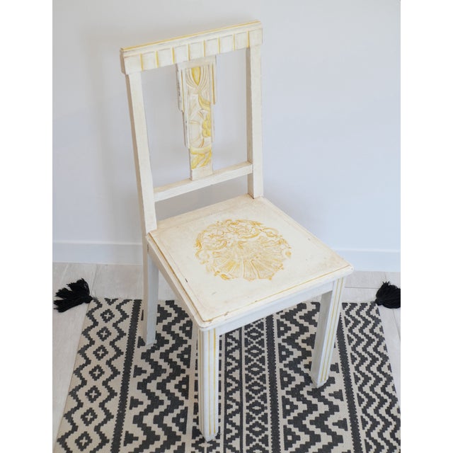 Vintage Art Deco Wooden Chair, 1930s For Sale - Image 6 of 7