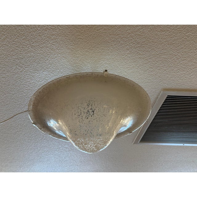 1970s 1970s Italian Angelo Vittorio Mazzega Murano Mushroom Flushmount Light For Sale - Image 5 of 12