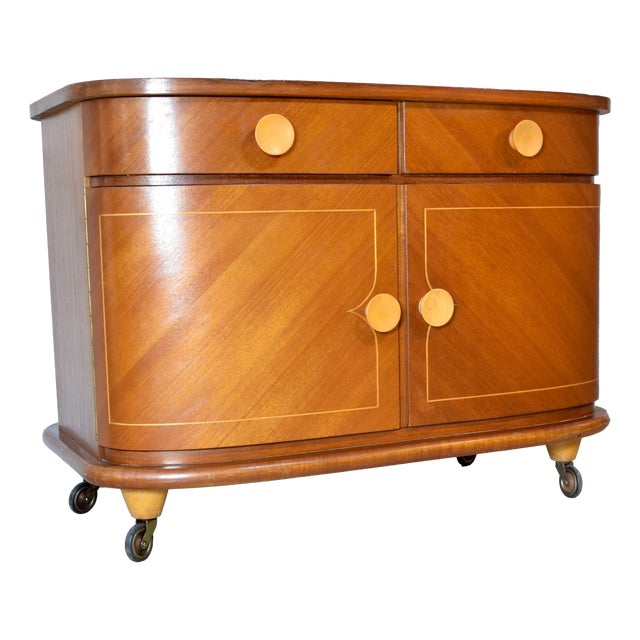 Art Deco Dresser on Wheels, 1930s For Sale