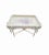 Massive Vintage CoastalSeashell Painted Off White Distressed Tray Top Coffee Table For Sale - Image 9 of 12