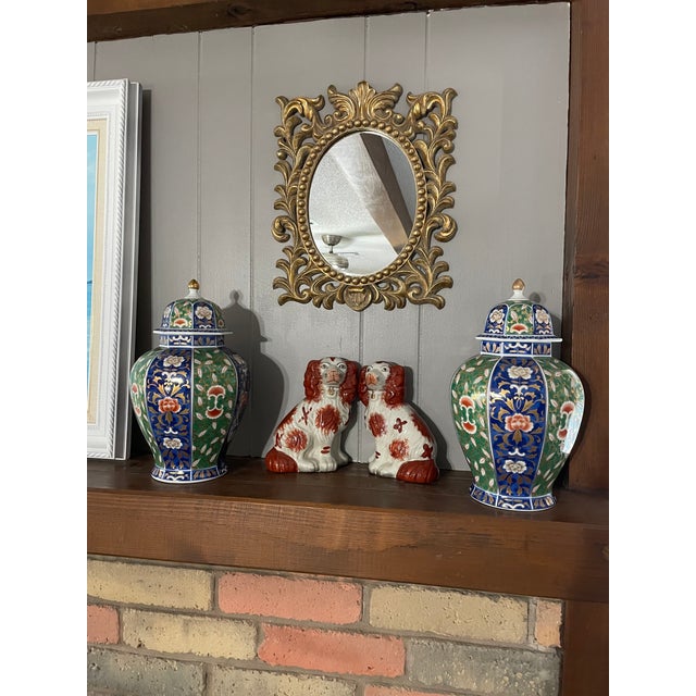 1970s Japanese Otagiri "Kushan Kiln" Lidded Ginger Temple Jars - A Pair For Sale - Image 16 of 17