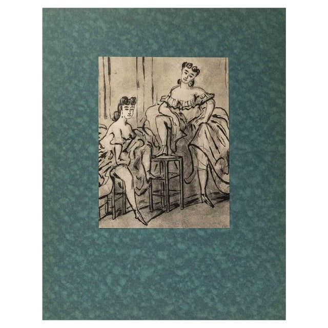 After Constantin Guys, Ballerinas, Photolithograph, Early 20th Century For Sale