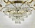 1960s Vintage French Cascading Crystal and Brass Chandelier, 1960s For Sale - Image 5 of 11