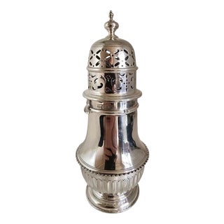 Edwardian Sterling Silver Sugar Caster from S.W. Smith & Co, London, 1906 For Sale