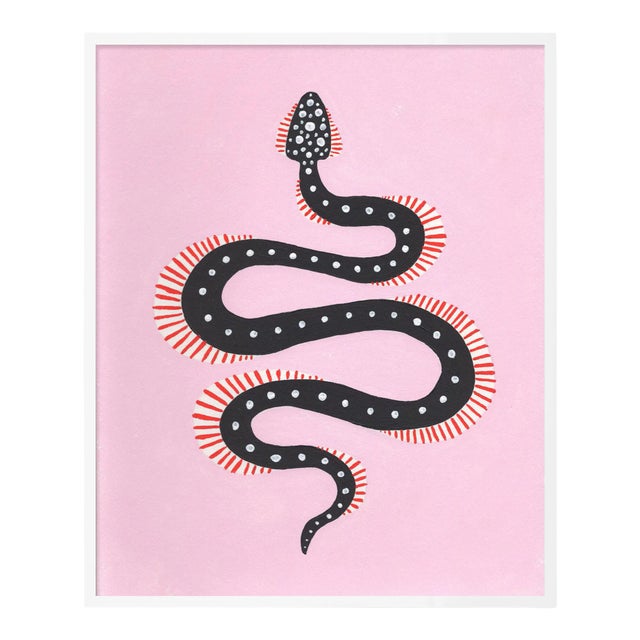 Peppermint by Willa Heart in White Frame, Large Art Print For Sale