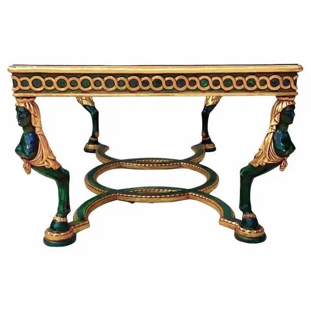 Late 20th Century Figural Venetian Lacquered Coffee Table For Sale - Image 5 of 10