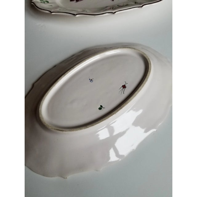 1940s Set of Three French Luneville Platters For Sale In San Antonio - Image 6 of 9