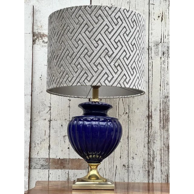 French Style Table Lamp in Ceramic from Maison Le Dauphin For Sale - Image 9 of 11