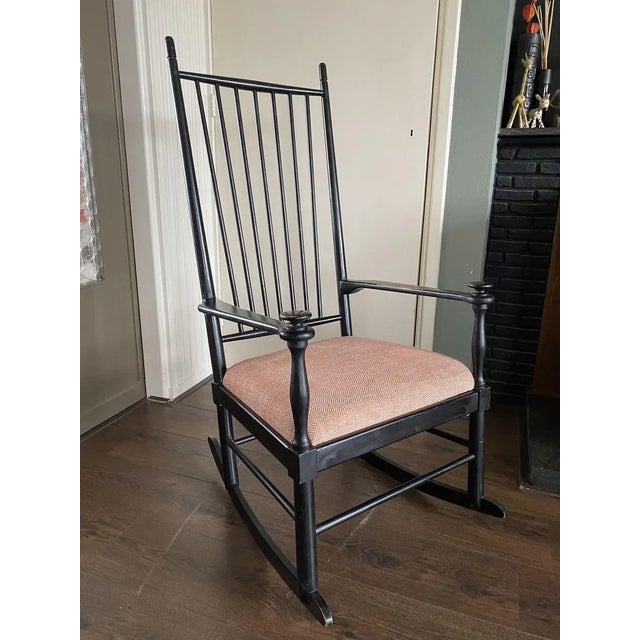 Mid-Century Modern Scandinavian Rocking Chair by Karl Axel Adolfsson for Gemla, 1950s For Sale - Image 3 of 17