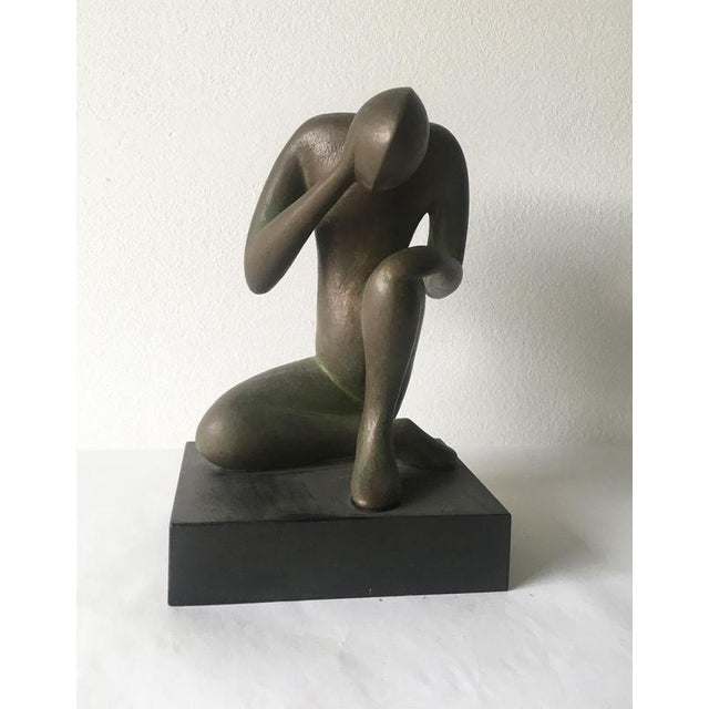 Bintou Abstract Bronze Sculpture by Andrea Picini, Italy, 1969 For Sale - Image 15 of 18