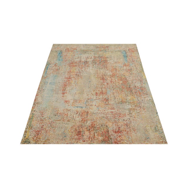 2010s Rug & Kilim’s Abstract Rug in Polychromatic All Over Pattern For Sale - Image 5 of 7